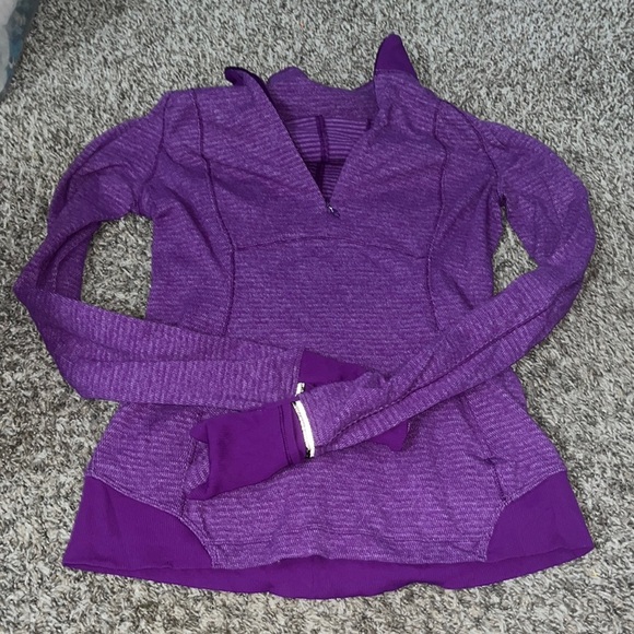 lululemon athletica Tops - Lululemon 1/2 Zip Size 4 Purple